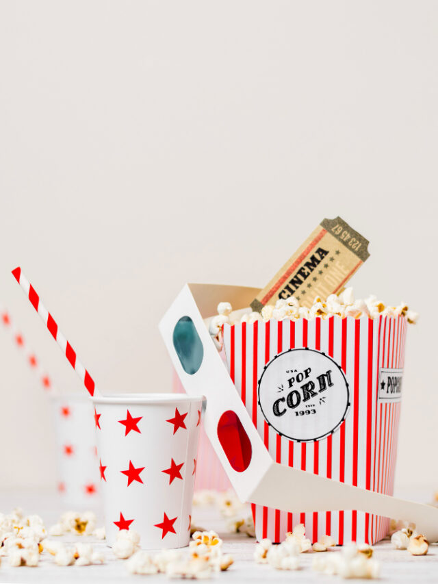 takeaway-drinking-glass-with-straw-3d-glasses-cinema-tickets-popcorn-box-against-white-backdrop